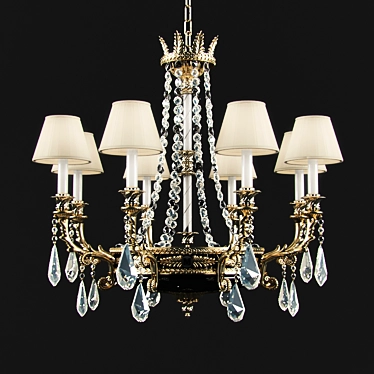 Mariner Royal Chandelier with Swarovski Elements 3D model image 1 