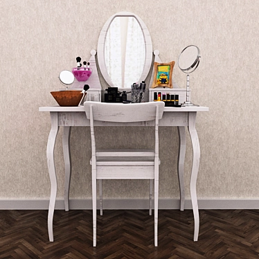 Elegant Vanity Set: The Ultimate Dressing Experience 3D model image 1 