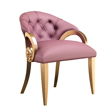 Elegant Floral Boutique Chair 3D model image 1 