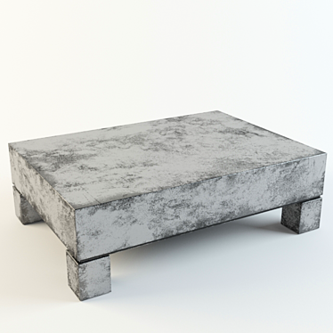 Elegant Rectangular Coffee Table 3D model image 1 