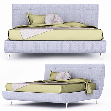 Elegante Creazioni Ambrogio Double Bed 3D model image 1 