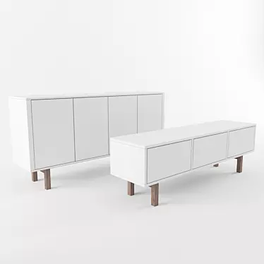 IKEA Stockholm TV Console 3D model image 1 