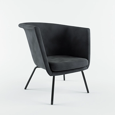 Modern Comfort: H57 Easy Chair 3D model image 1 