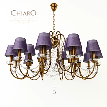 Valencia 4 Hanging Chandelier 3D model image 1 