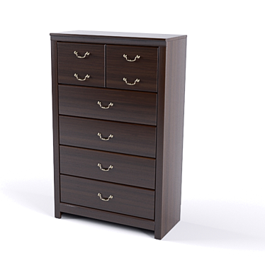 Quinden 5-Drawer Chest - Ashley Furniture 3D model image 1 