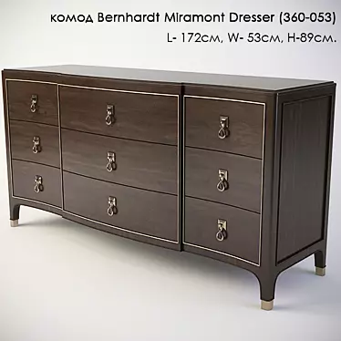 Elegant Bernhardt Miramont Dresser 3D model image 1 