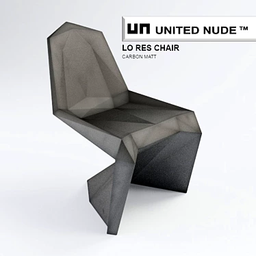 Title: Lo Res Carbon Matt Chair 3D model image 1 