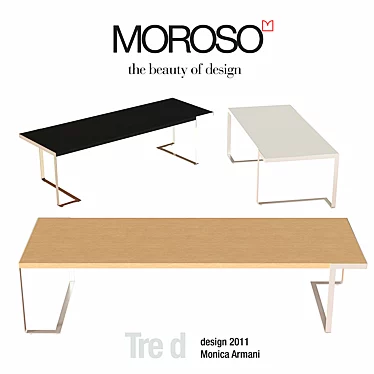 Moroso Tre d Table 3D model image 1 