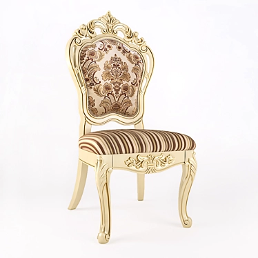 Elegant Ivory Chair: JF 2210B 3D model image 1 