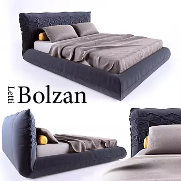 Bolzan Nido Bed: Elegant and Spacious 3D model image 1 