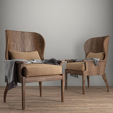 Beaumont Chair: Stylish and Contemporary 3D model image 1 