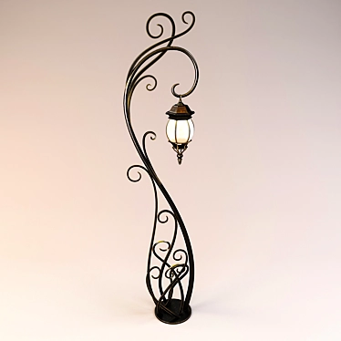 Title: Forged Glow Lantern 3D model image 1 