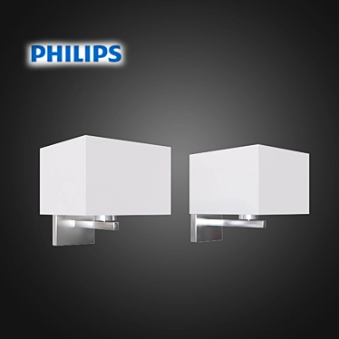 Philips InStyle Ely Wall Lamp: Sleek Graphite Finish 3D model image 1 