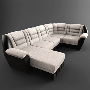 Convertible Corner Sofa 3D model image 1 