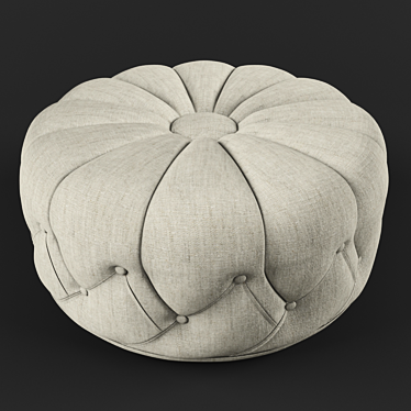 Title: Luxury Plush Pouf 3D model image 1 