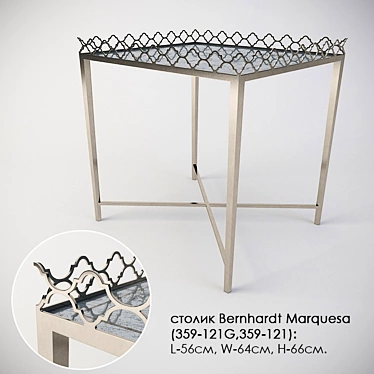 Elegant Bernhardt Marquesa Table 3D model image 1 