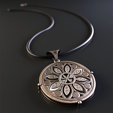 Silver Pendant | 46x59x8mm 3D model image 1 