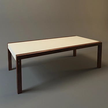 Modern Kitchen Table 3D model image 1 