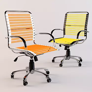 Vox Jangle Office Chair Bundle: Orange & Yellow 3D model image 1 