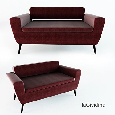 Italian Design Sofa Serie 50 W 3D model image 1 