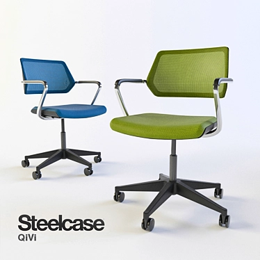 Steelcase Qivi: Modern Ergonomic Office Chair 3D model image 1 