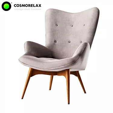 Contour Armchair - Stylish Lounge Chair 3D model image 1 