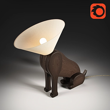 Warm Companionship Dog Lamp 3D model image 1 