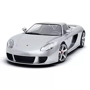 Sleek Porche Carrera GT 3D Model 3D model image 1 