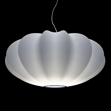 Elegant White Pendant Light 3D model image 1 