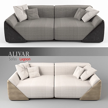 Contemporary ALIVAR Lagoon Sofa 3D model image 1 