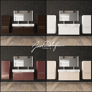 Delafone Ove Reve Bathroom Furniture Set 3D model image 1 