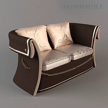 ColomboCouture Luxury Sofa 3D model image 1 