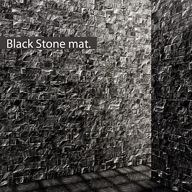 Slate Noir. Stone + Tile. 3D model image 1 