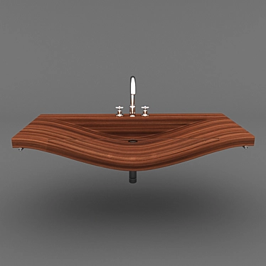 Wooden Sink: Doctor Jet Onda 3D model image 1 