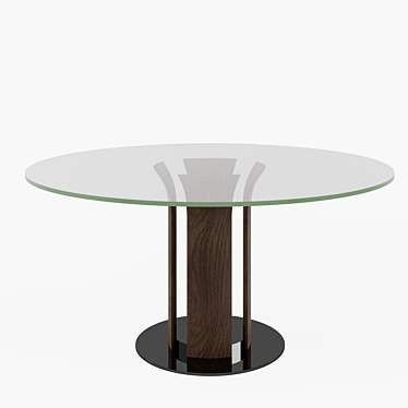 Frog Dining Table: Artistic Elegance 3D model image 1 