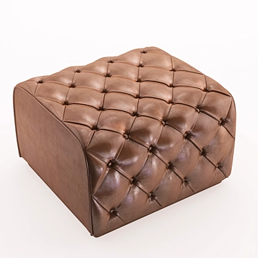 Luxury Ribot Capitonné Ottoman 3D model image 1 