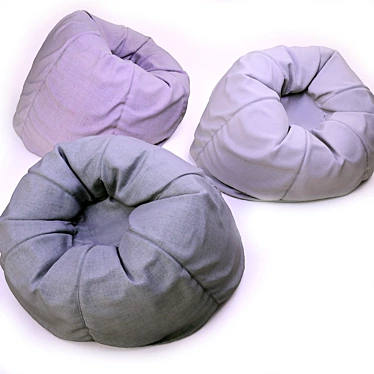 Modern Geometric Bag Chair 3D model image 1 