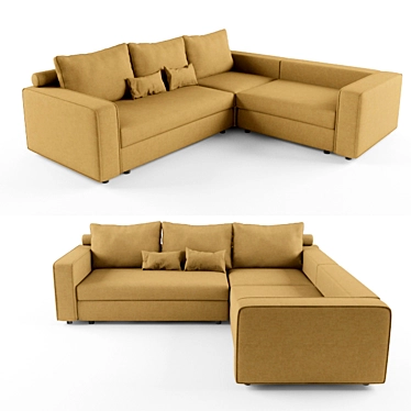 Preston Corner Sofa: Costa Bella's Quality & Comfort 3D model image 1 