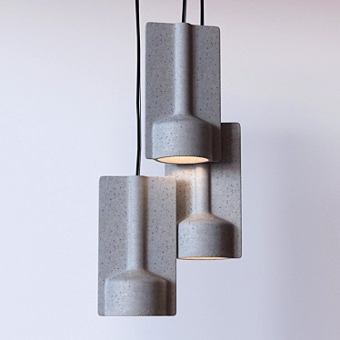 Modern Concrete Lighting 3D model image 1 