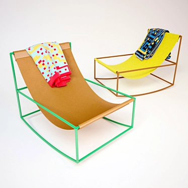  Loft Style Rocking Chair by Muller Van Severen 3D model image 1 