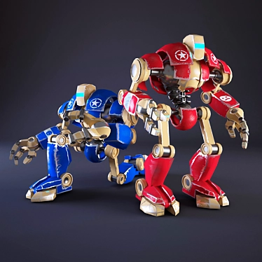 Playful Robot Toy 3D model image 1 