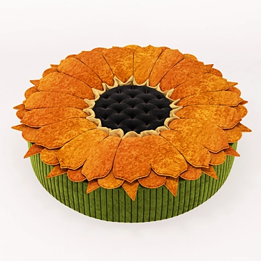 Sunburst Sicis Next Art Pouf 3D model image 1 