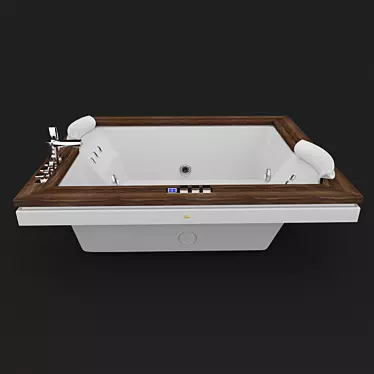 Luxury Jacuzzi Aura Plus: Embedded Acrylic, 2-Person 3D model image 1 