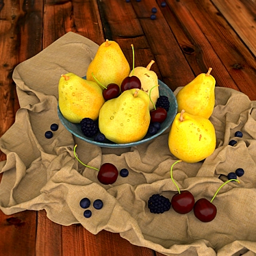 Vintage Pears 3D Model Collection 3D model image 1 