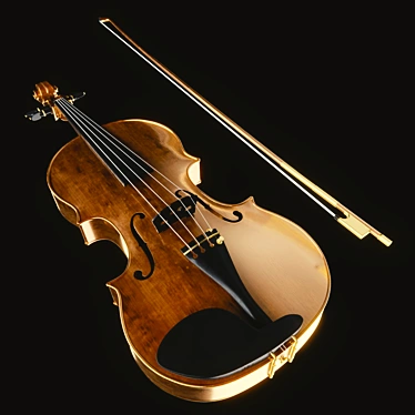 Corona Rendered Violin 3D model image 1 