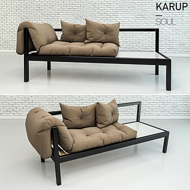 Karup Soul: Chic and Comfy Sofa 3D model image 1 