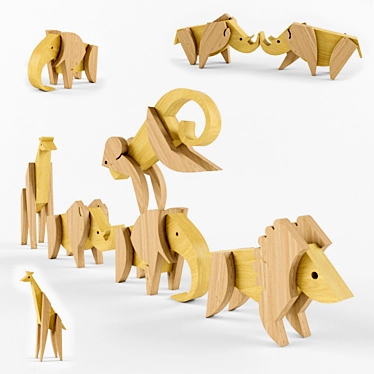 Crafted ESNAF Wooden Toys 3D model image 1 