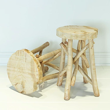 ZARA HOME Wooden stool