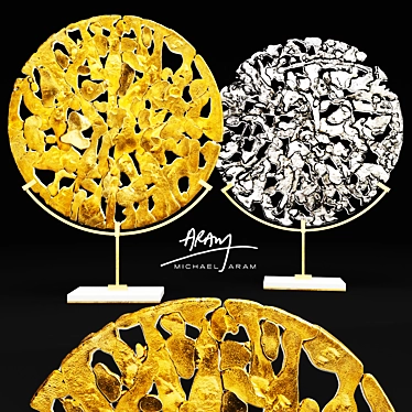 Golden Disk: Michael Aram Masterpiece 3D model image 1 