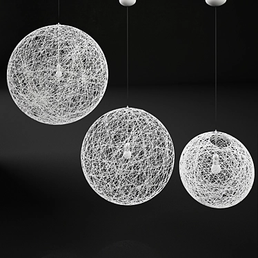 Sleek Moooi Random Light 3D model image 1 